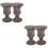 4 Pcs Iron Graveyard Flower Pot Urn Planter Memorial Vase 6