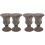 4 Pcs Iron Graveyard Flower Pot Urn Planter Memorial Vase 2