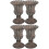4 Pcs Iron Graveyard Flower Pot Urn Planter Memorial Vase 5