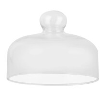 3 Pcs Transparent Glass Cake Cover 16cm Food Protector
