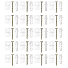 150 Sets Plastic Mirror Holder Mounting Anchor Hanging Kit