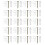 150 Sets Plastic Mirror Holder Mounting Anchor Hanging Kit 1