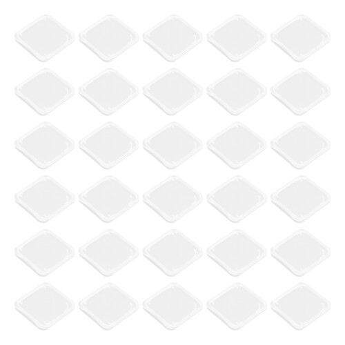 5 Sets 100 Pcs Memory Card Storage Cases Transparent 1