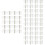 150 Sets Plastic Mirror Holder Mounting Anchor Hanging Kit 7