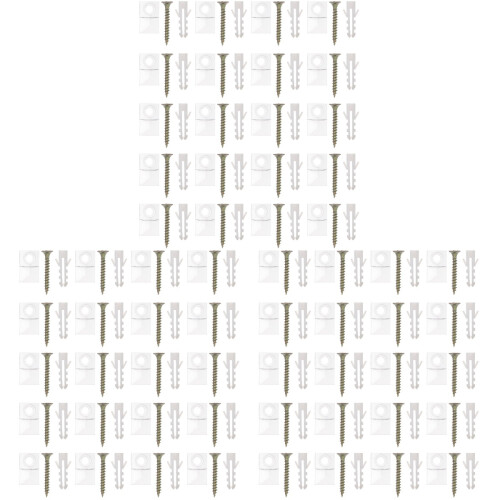 150 Sets Plastic Mirror Holder Mounting Anchor Hanging Kit 1