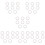 48 Pcs Eyelash Extension Adhesive Tapes For Lash Grafting White 11