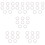 48 Pcs Eyelash Extension Adhesive Tapes For Lash Grafting White 10