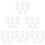 48 Pcs Eyelash Extension Adhesive Tapes For Lash Grafting White 9