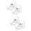 2 Sets Shower Rod Retainer Holder And Curtain Hooks 9