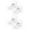 2 Sets Shower Rod Retainer Holder And Curtain Hooks 7