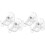 2 Sets Shower Rod Retainer Holder And Curtain Hooks 4
