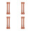 4 Pairs Fake Adjustable Spur Straps For Western 8