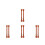 4 Pairs Fake Adjustable Spur Straps For Western 5