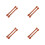 4 Pairs Fake Adjustable Spur Straps For Western 4