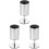 3Pcs Desktop Toothpick Box Reusable Metal Holder Fruit Pick Container 4