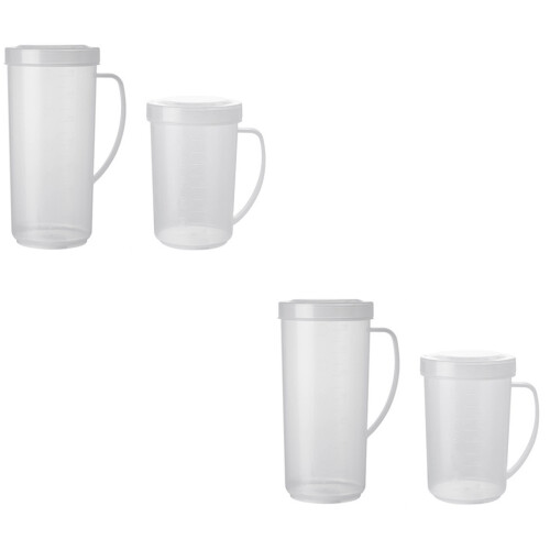 4 Pcs Plastic Measuring Cups With Scale 2