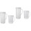 4 Pcs Plastic Measuring Cups With Scale 5