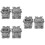 6 Pcs Chinese Guardian Lion Sculpture Mini Statue Decor 9