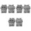 6 Pcs Chinese Guardian Lion Sculpture Mini Statue Decor 5