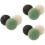 9 Pcs Round Sponges For Face Cleansing In Black Green White 6