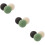 9 Pcs Round Sponges For Face Cleansing In Black Green White 9