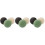 9 Pcs Round Sponges For Face Cleansing In Black Green White 4