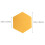 16 Pcs Hexagon Felt Message Board Photo Display Wall Organizer 4