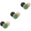 9 Pcs Round Sponges For Face Cleansing In Black Green White 5