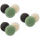 9 Pcs Round Sponges For Face Cleansing In Black Green White 7