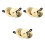 3 Pairs Finger Cymbals For Belly Dancing Percussion Zills 7