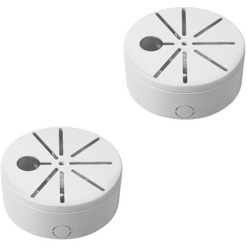2Pcs Round Junction Box Universal Camera Bracket Cable Case 2