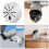 2Pcs Round Junction Box Universal Camera Bracket Cable Case 11