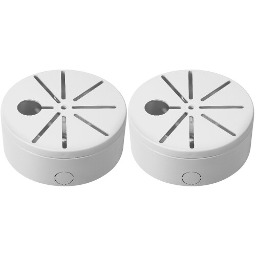 2Pcs Round Junction Box Universal Camera Bracket Cable Case 1