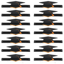 144 Pcs Paper Graduation Hats With Adjustable Elastic Band