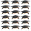 144 Pcs Paper Graduation Hats With Adjustable Elastic Band 2