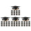144 Pcs Paper Graduation Hats With Adjustable Elastic Band 8