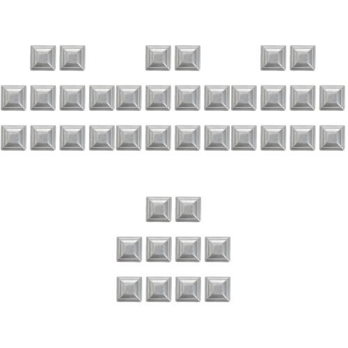 40 Pcs Iron Fence Post Caps 5X5 Sealing Covers 2