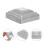 40 Pcs Iron Fence Post Caps 5X5 Sealing Covers 9