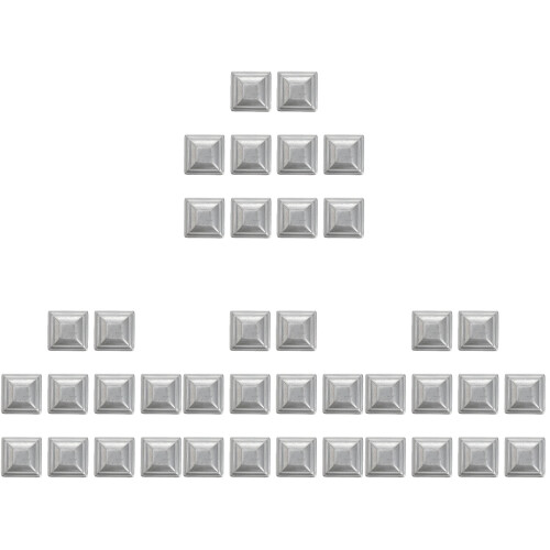 40 Pcs Iron Fence Post Caps 5X5 Sealing Covers 1