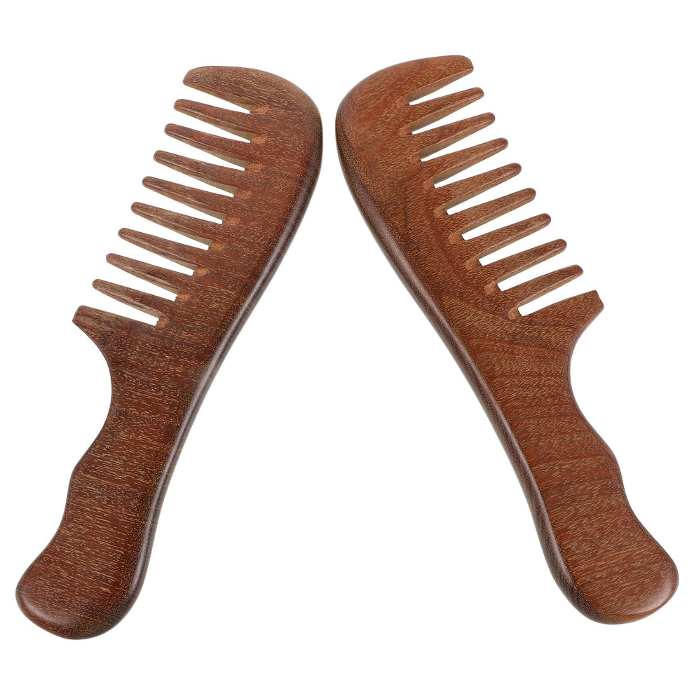 Villcase 4 Pcs Wide Tooth Comb For Curly Hair Scalp Massage Daily Use