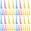 48Pcs Assorted Color Plastic Rulers Cartoon Giraffe Shape for Students 5