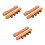 6 Pcs Wall Mount Multi-Slot Wooden Cue Rack For Pool Sticks 6