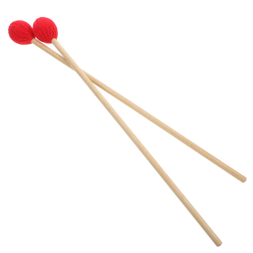 5 Pairs Marimba Mallet Wood Handle Xylophone Stick Percussion Tool 2