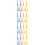 48Pcs Assorted Color Plastic Rulers Cartoon Giraffe Shape for Students 8