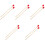 5 Pairs Marimba Mallet Wood Handle Xylophone Stick Percussion Tool 5