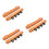 6 Pcs Wall Mount Multi-Slot Wooden Cue Rack For Pool Sticks 8