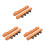 6 Pcs Wall Mount Multi-Slot Wooden Cue Rack For Pool Sticks 7