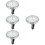 4 Sets Car Clock Mini Dashboard Digital Adhesive Vehicle Clock 5
