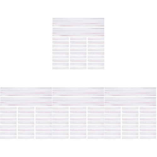 200Pcs Reusable White Paper Sentence Strips for Educational Use 1