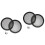 4 Pcs Car Speaker Covers Protective Membranes Black 7